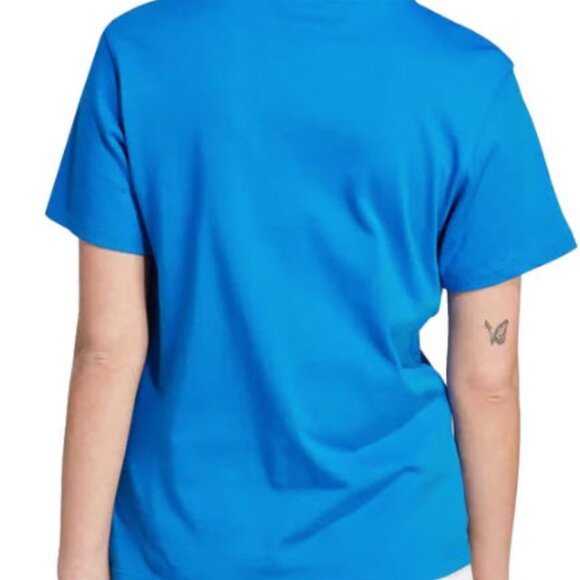 Women's Adidas Adicolor Classics Trefoil T-Shirt - Blue Bird/White - Picture 3 of 3
